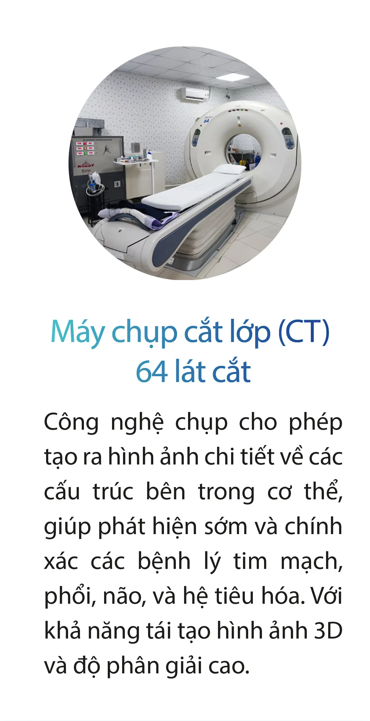 Máy chụp cắt lớp hiện đại tại BV Medic Cà Mau